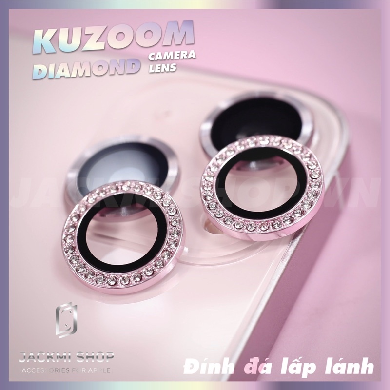 Cường lực Camera Lens KUZOOM Diamond Premium cho ip 14 14 plus 14 pro 14 promax 13 13 mini 13 pro 13 pro max 12 promax