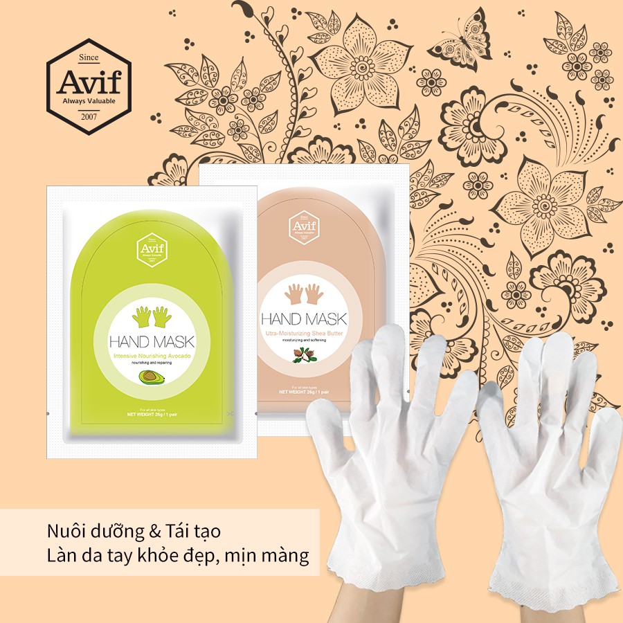 Mặt Nạ Bơ Hạt Mỡ Làm Mềm Da Tay ULTRA-MOISTURIZING SHEA BUTTER HAND MASK | BigBuy360 - bigbuy360.vn