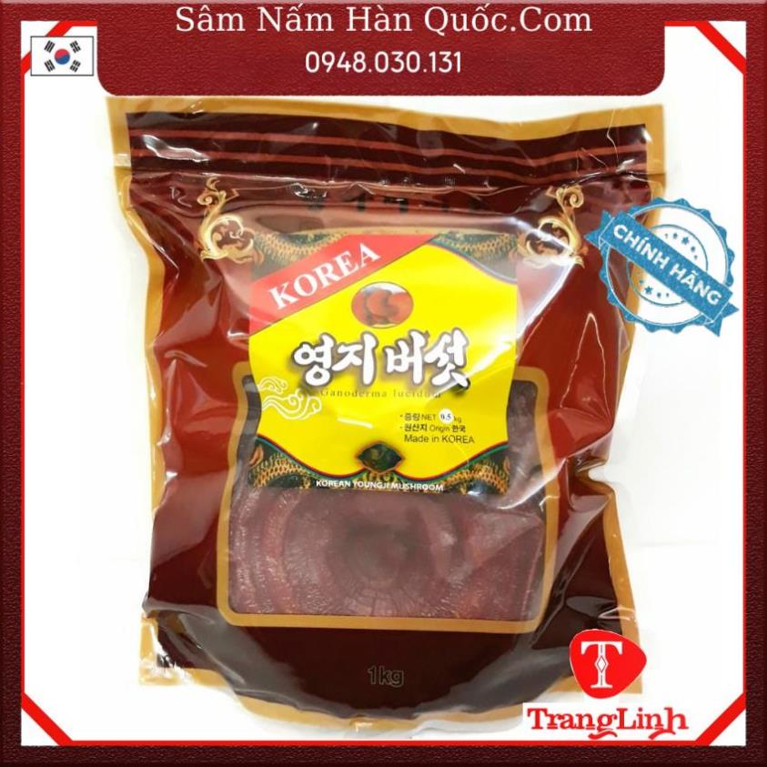 Nấm linh chi hàn quốc chính hãng - Nấm nâu đỏ 1kg giúp thải độc gan, thanh lọc cơ thể - tranglinhkorea