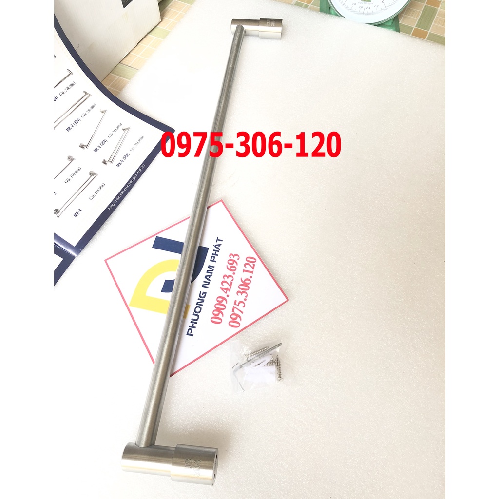 [TRỤC TIỆN ĐẶC] Máng Khăn Treo Tường Nhà Tắm INOX 304 Cao Cấp MK1 MÁNG KHĂN ĐƠN TRỤC TIỆN, inox 304 chống han rỉ