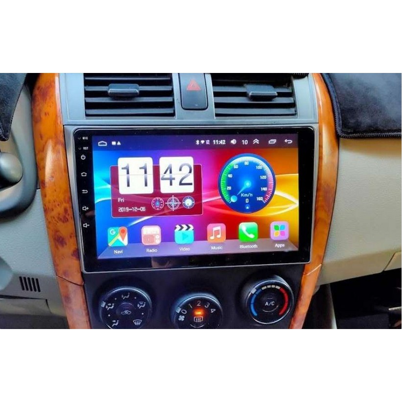 Màn Hình 9 inch Cho Xe ALTIS 2007-2013,  Đầu DVD Android Tiếng Việt Kèm Mặt Dưỡng Giắc Zin Xe TOYOTA ALTIS