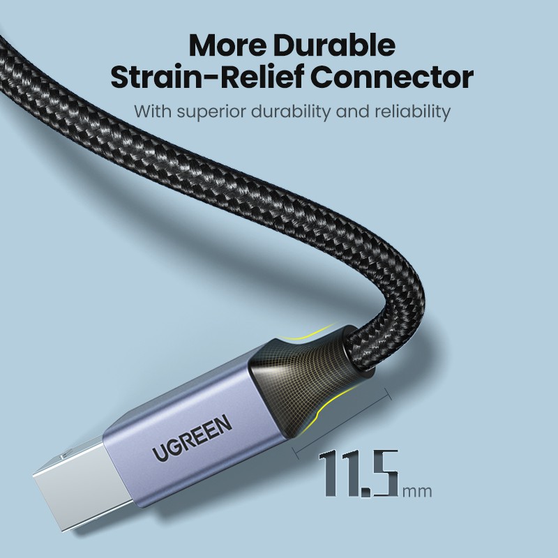 Dây cáp UGREEN điều hợp USB C qua USB loại B cao cấp chuyên dụng
