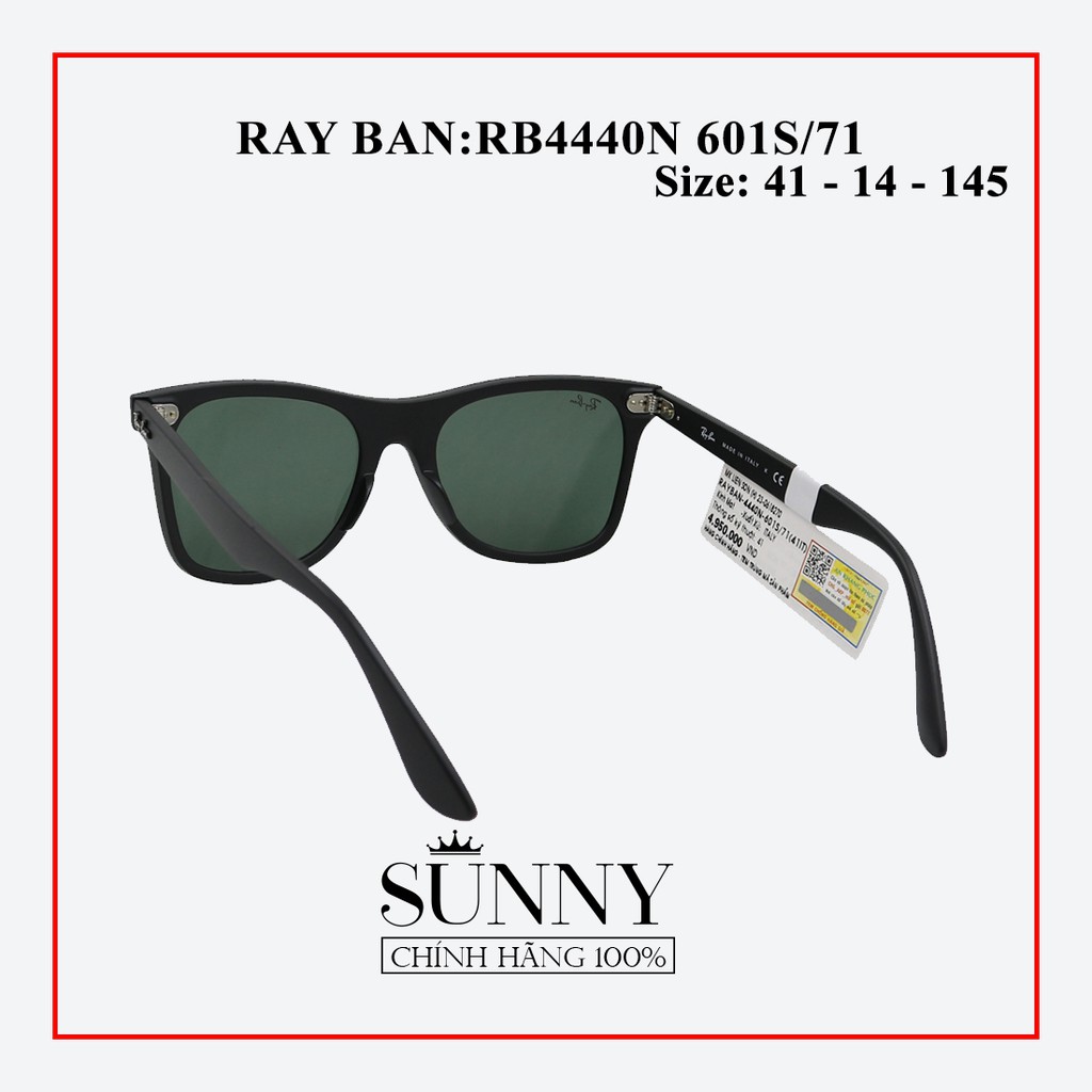 RB4440N 601S/71 - Kính mát thời trang Rayban chính hãng , bảo hành toàn quốc, thiết kế dễ đeo bảo vệ mắt