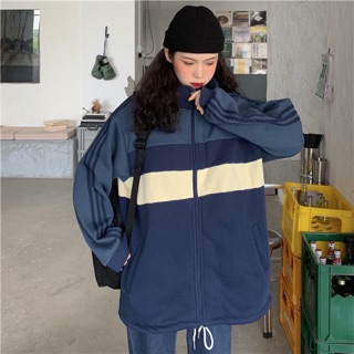 Áo khoác Bomber vải nỉ bông dày mịn unisex