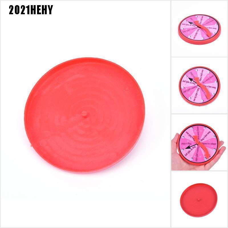 [2021HE] Funny Spinner Turntable Toy Truth Dare Alcohol Drinking Bar Game Roulette Toys #HY