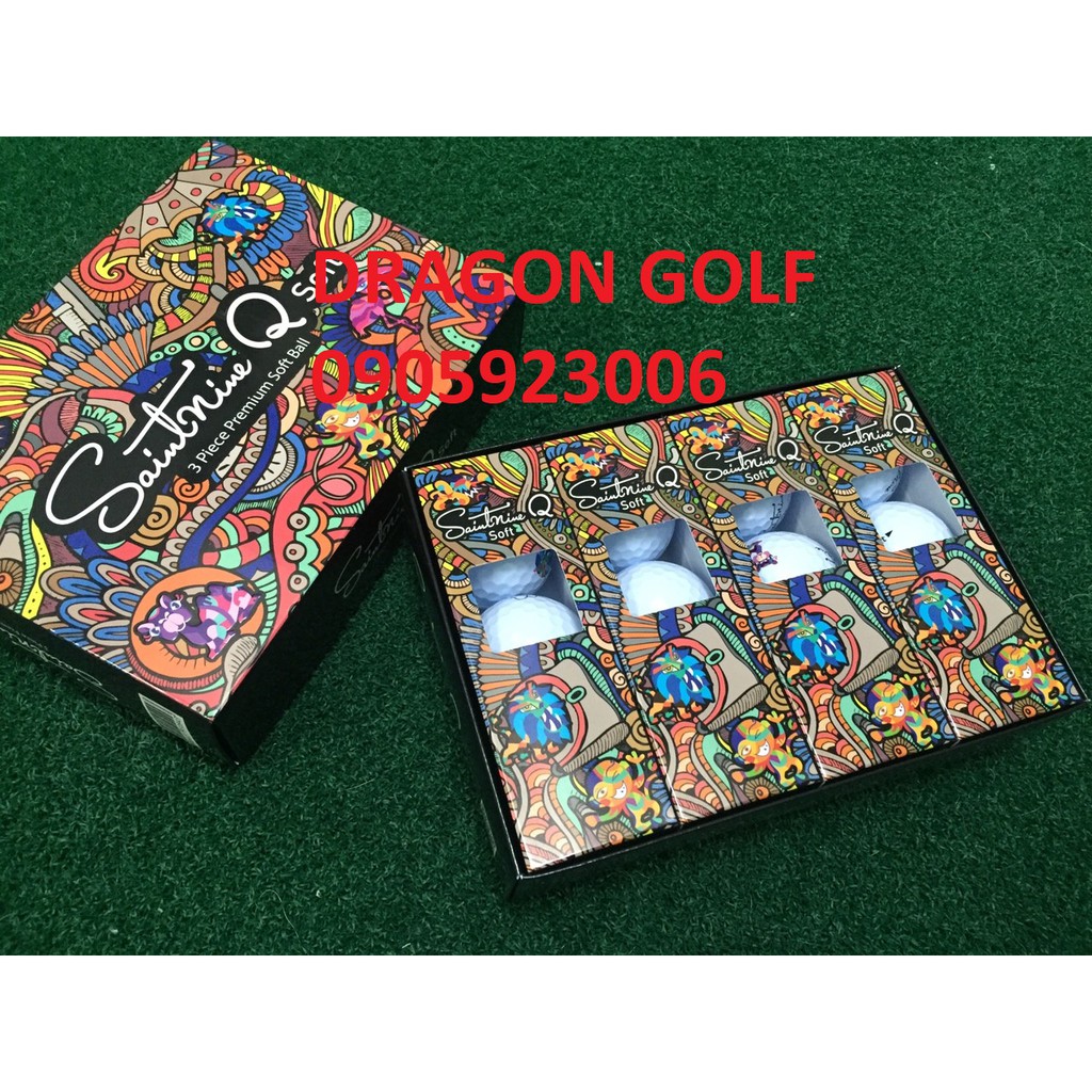 Bóng gôn (golf balls) *Hộp nhỏ 3 quả* Saintnine - Chính hãng