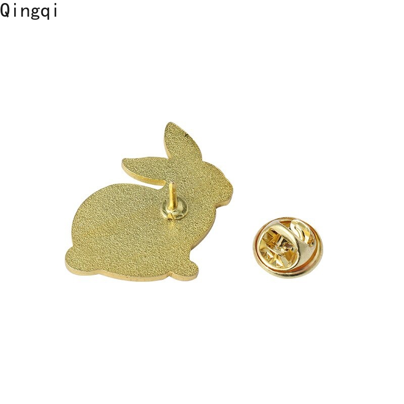 Huy hiệu cài áo Miss Zoe thiết kế kiểu chú thỏ/ cây thông hoạt hình đáng yêu thời trang