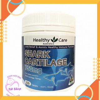 Sụn Vi Cá Mập - Healthy Care Shark Cartilage 750mg 200 Viên
