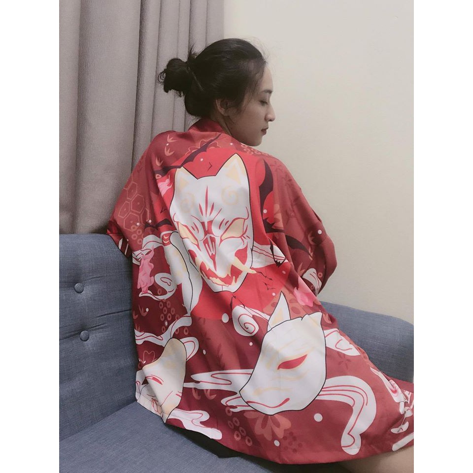 Áo Haori Cáo Tinh Siêu Chất , hàng cao cấp, mã SK29