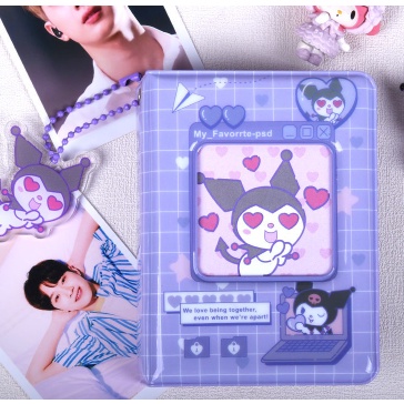 Album Ảnh 3 Inch Kèm Móc Khóa Hình Kuromi Melody Hello Kitty Sanrio Dễ Thương