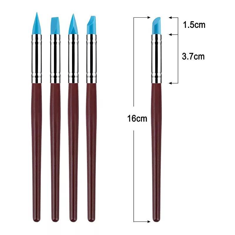 Bộ 10 Dụng Cụ Silicone Tạo Hình Đất Sét