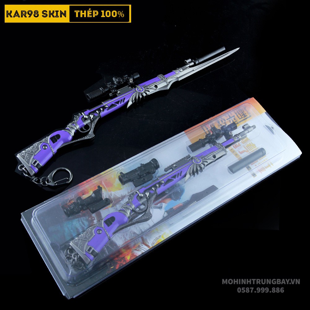 Mô Hình PUBG Kar98 Skin Destroyer Phiên Bản Giới Hạn Tặng Kèm 3 Scope Và Kệ Trưng Bày 19cm
