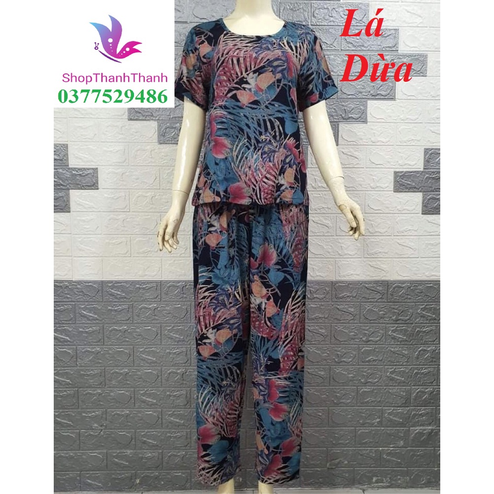 Size 5  Trung Niên QUẦN DÀI Đồ bộ mặc nhà TÔN TOLE LANH NHUNG Big Size cao cấp ShopThanhThanh
