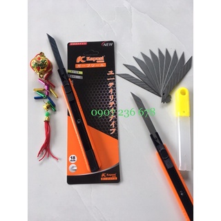 Combo dao rọc giấy mini Kapusi + lưỡi dao rọc giấy 30 độ