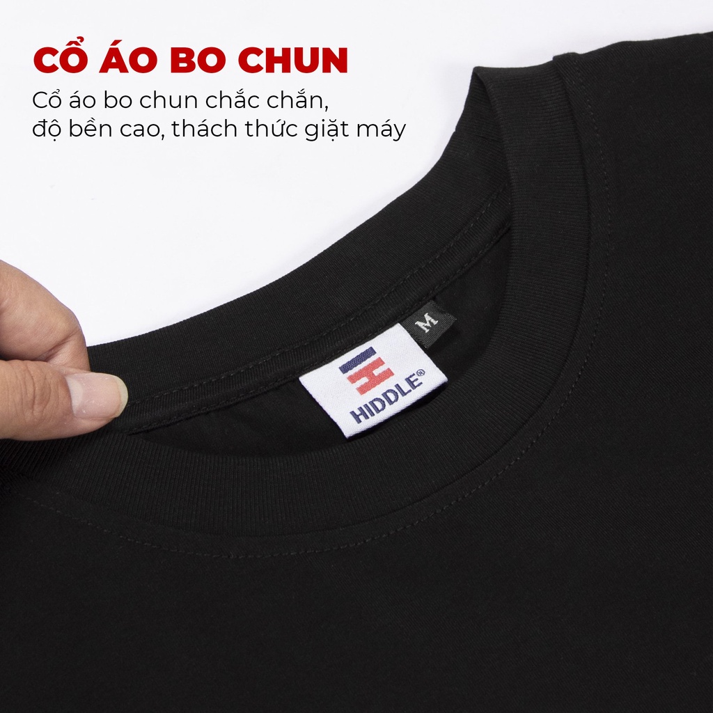 Áo thun nam body không cổ cộc tay HIDDLE Medal H03-T4