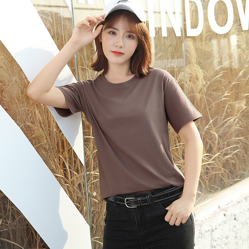 Áo Thun Trơn Nam Nữ Nhiều Màu Vải Dày Không Xù Lông - M116