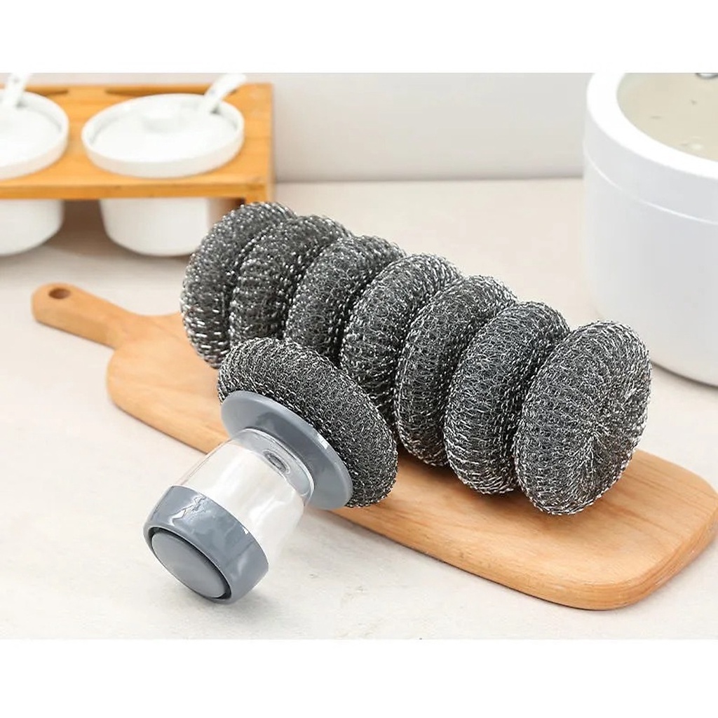 Dụng cụ cọ rửa đa năng cọ xoong nồi, cọ bếp, cọ rửa bát đĩa có bình nhả dầu