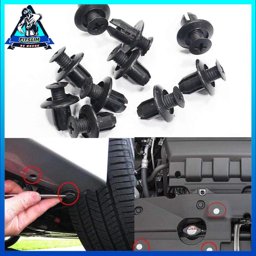 Set 100 đinh ghim bằng nhựa tiện dụng cho xe hơi