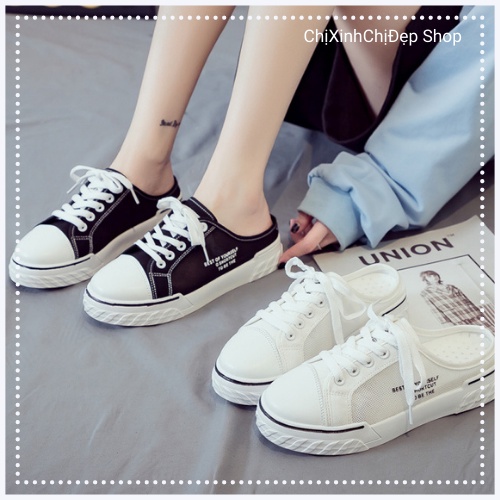 Giày sục nữ thể thao, giày đạp gót