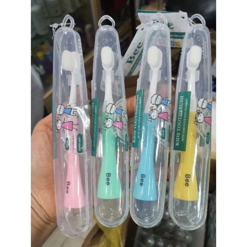 Bàn chải đánh răng bee dành cho em bé từ 2 đến 5  tuổi lông tơ siêu mịn