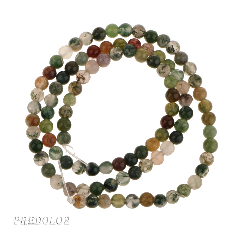 Blood Agate Round Gemstones Loose Beads Strand 4mm / 15.5 Inch