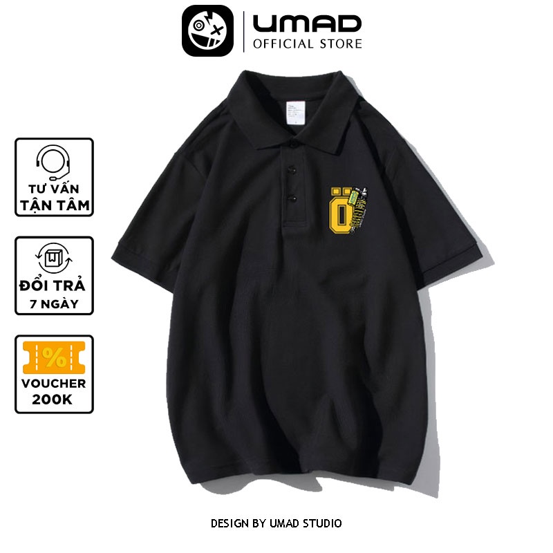 [HCM]Áo thun Polo nam UMAD Biker Ohlins v2 cổ bẻ vải cá sấu CVC form trẻ trung cao cấp có Big Size