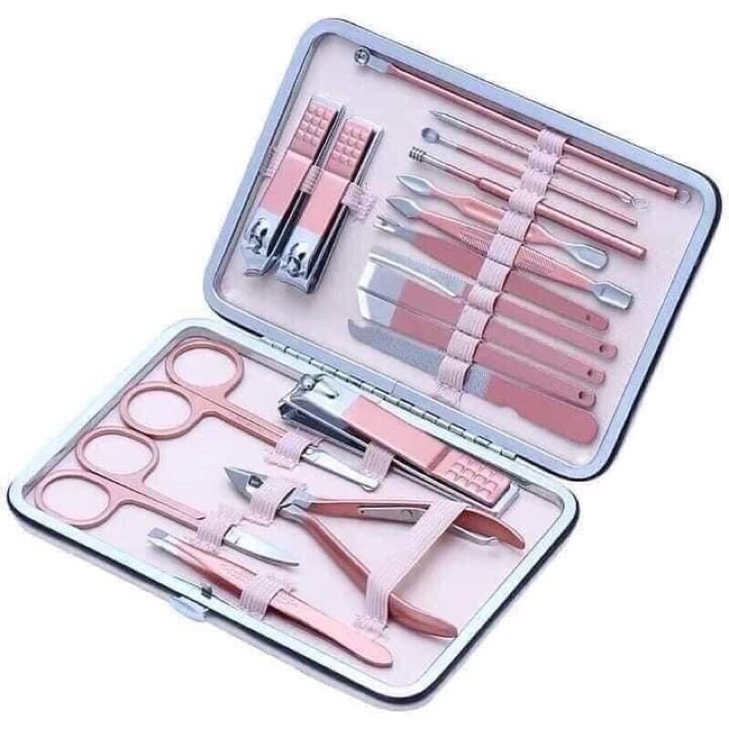 Bộ Bấm Móng Tay 18 Chi, Bộ Lấy Ráy Tai Làm Nail Cao Cấp Tiết Được Làm Từ Thép Không Gỉ