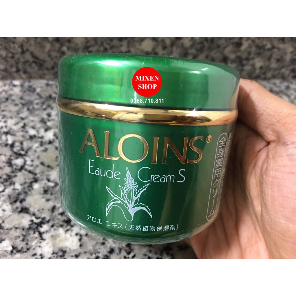 {Chính hãng - Ảnh thật} Kem Lô Hội Aloins Eaude Cream Xanh Lá Nhật Bản 185g