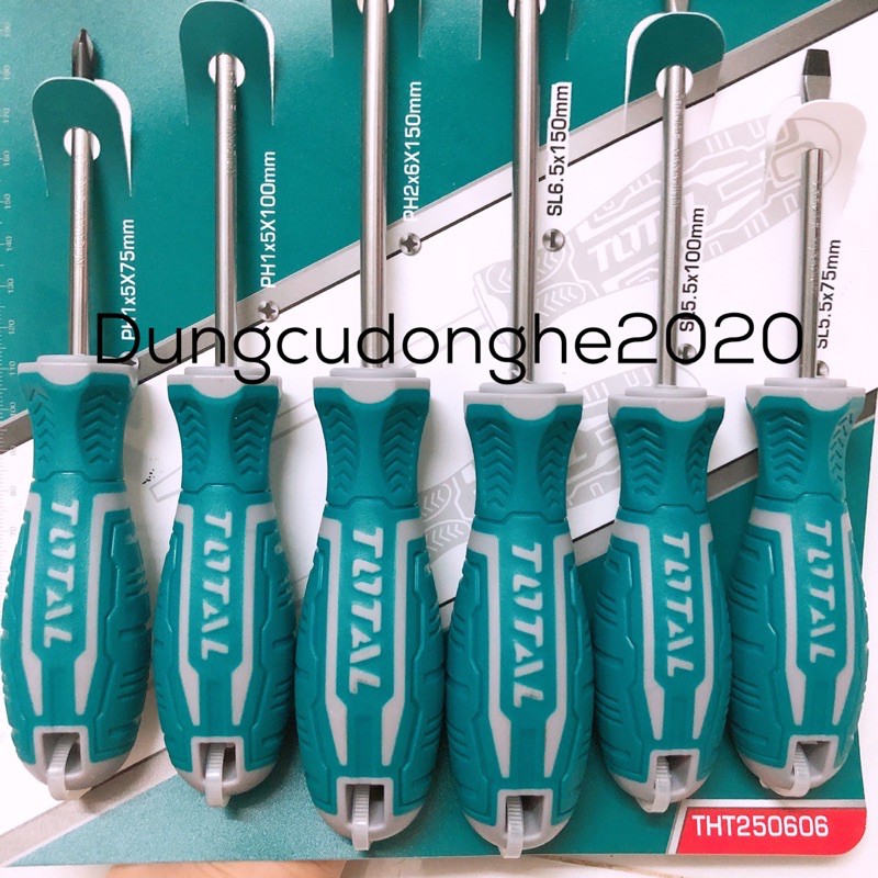 BỘ 6 CÂY TUA VÍT TOTAL THT250606 INGCO HKSD0658