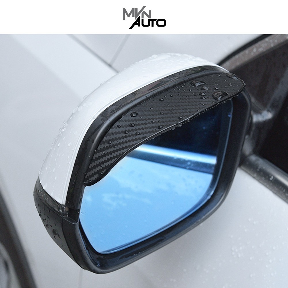 Bộ 2 Tấm Vè Che Mưa Chống Bám Nước Gương Chiếu Hậu Ô Tô Vân Carbon Thể Thao – Mvn Auto