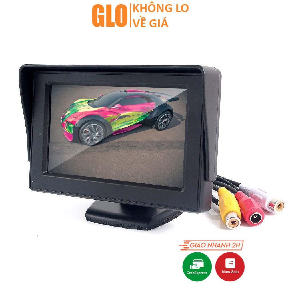 Màn Hình LCD 4.3 Inchs Loại Đứng Gắn Taplo Hoặc Test Camera 12v/24v