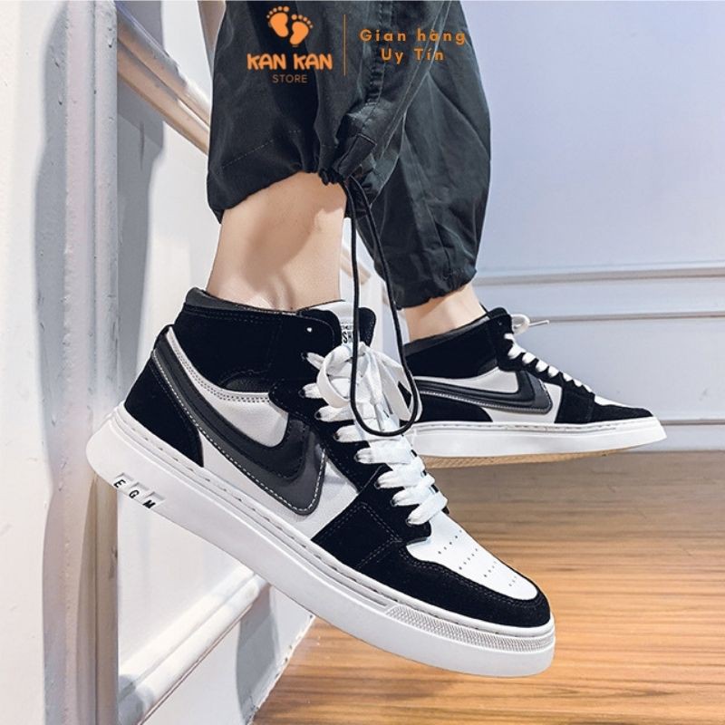 Giày Sneaker Thể Thao Nam KA055 Giầy Thể Thao Thời Trang Cổ Cao Đế Êm Thoáng Chân KanKanStore