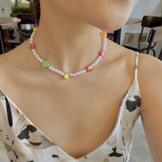 [306]Fruit Necklace - Dây chuyền charm trái cây