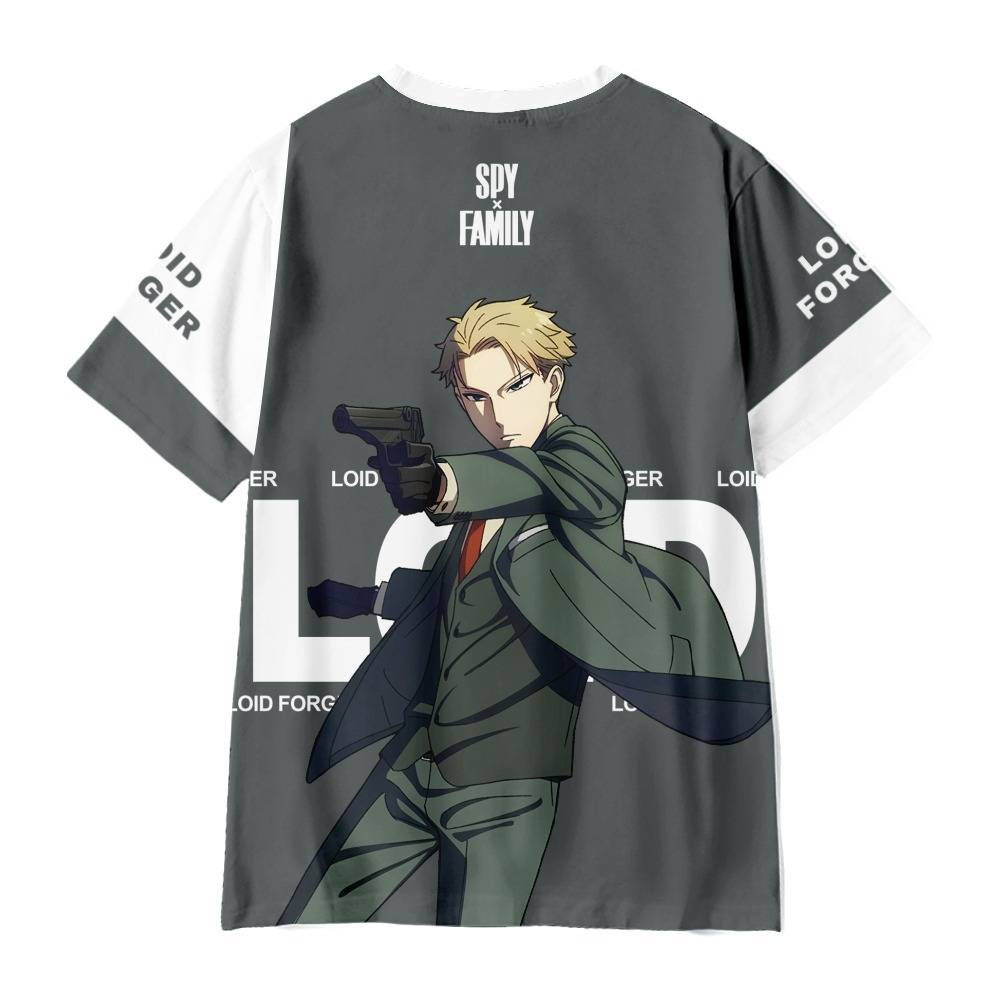 Áo Thun Tay Ngắn Dáng Rộng In Hình Anime SPY X FAMILY Thời Trang Thường Ngày Cho Unisex