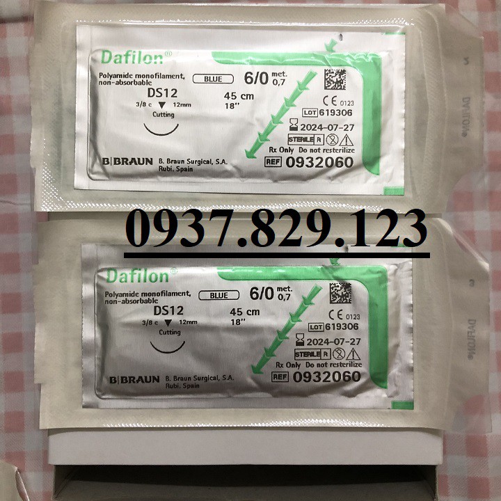 Chỉ thẩm mĩ Dafilon 6/0 37k/sợi