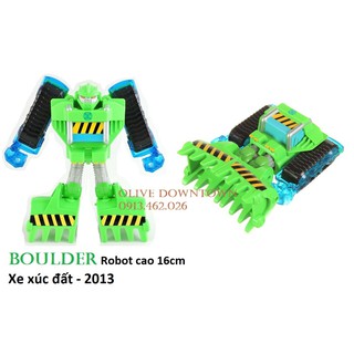 ⭐️ BOULDER - Robot 16cm lắp ráp thành xe xúc đất to - Transformers Rescue Bot Academy