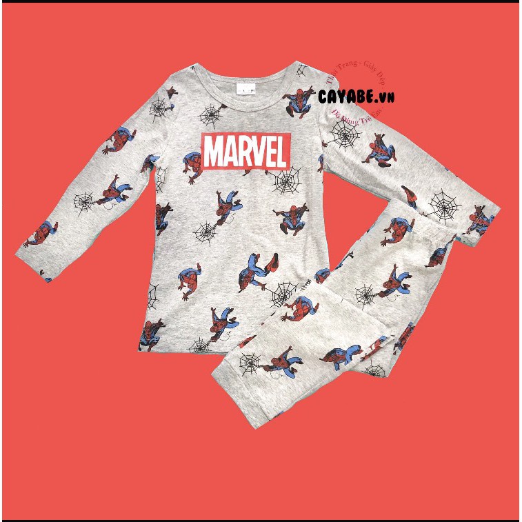 ĐỒ BỘ CHO BÉ TRAI CAYABE TAY DÀI NGƯỜI NHỆN SPIDERMAN MARVEL (QUẦN ÁO TRẺ EM)