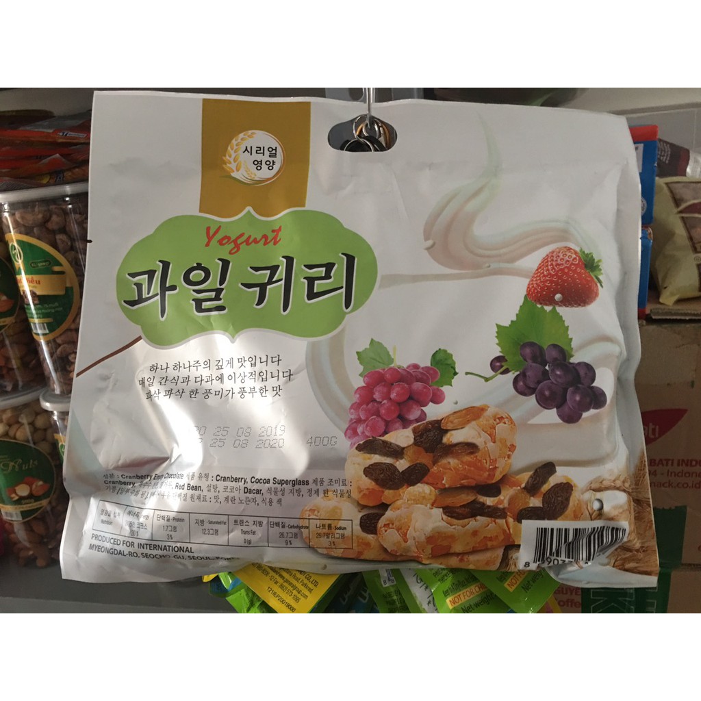 Bánh Yến Mạch Yogurt Hàn Quốc 400gr