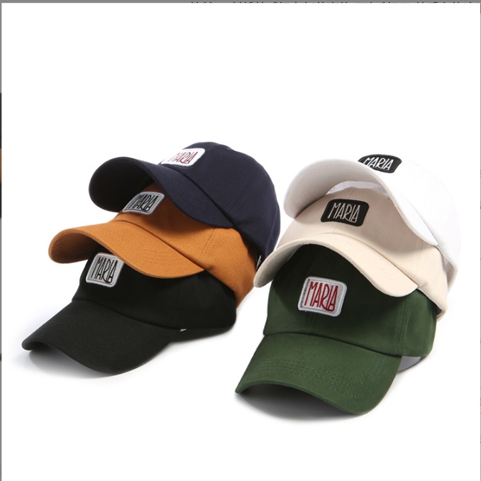 Mũ lưỡi trai Nón kết thêu chữ MARIA chất nỉ nhung cao cấp form unisex nam nữ