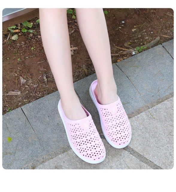Sục Nữ Nhựa/ Dép Nữ Đi Mưa Bít Đầu Hoa Mai Chống Trượt Xinh Xắn Size 36-40 - Lucky Girl shop