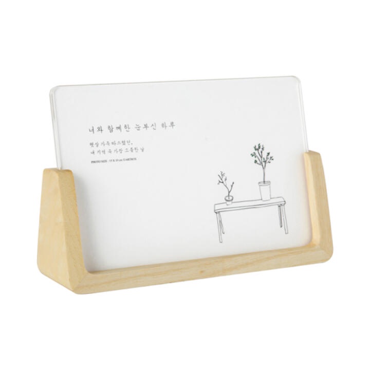 Khung Ảnh Gỗ ARTBOX Hàn Quốc Đế Khối Tam Giác Đơn Giản Dành Cho Trang Trí Nhà Cửa
