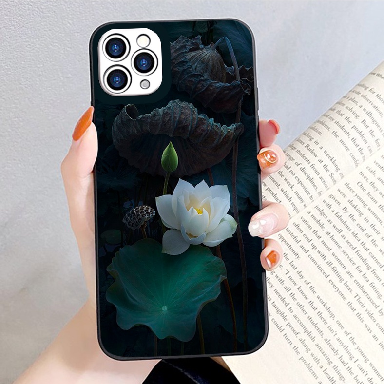 Ốp iphone sen thuần khiết thanh tao chống sốc ốp iphone6/6s/7/8/se2020/11/12/13/pro/promax/x/xr/xs/xsmax