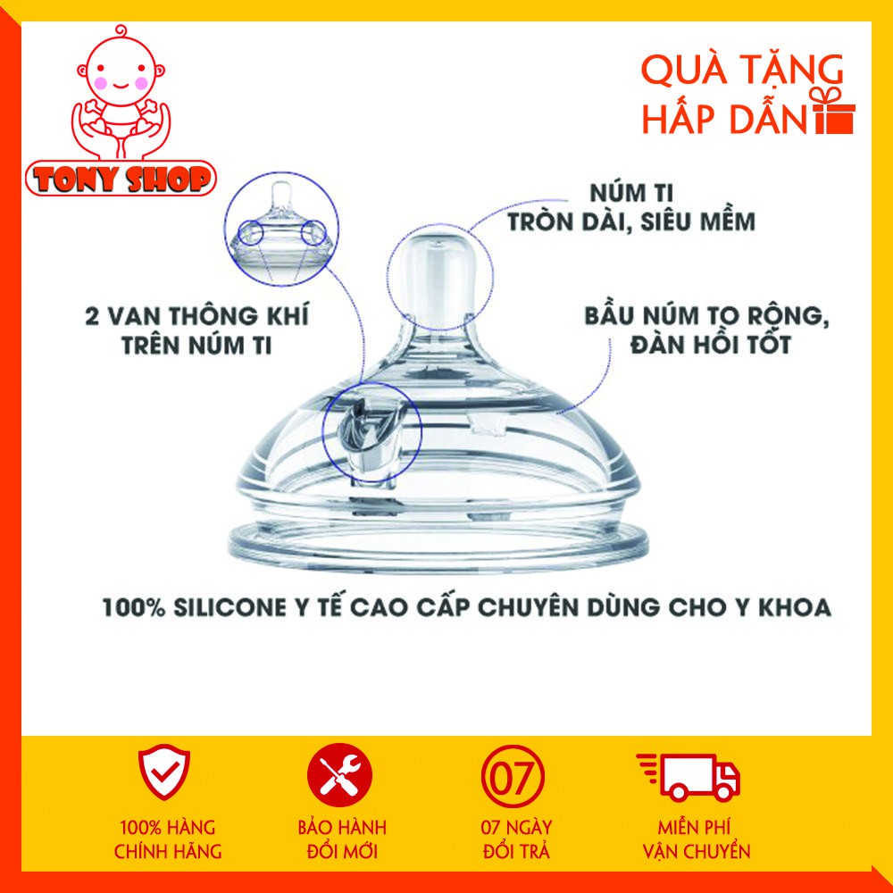 ♥ ĐỦ SIZE ♥ Núm Ti Comotomo Silicon Siêu Mềm ♥
