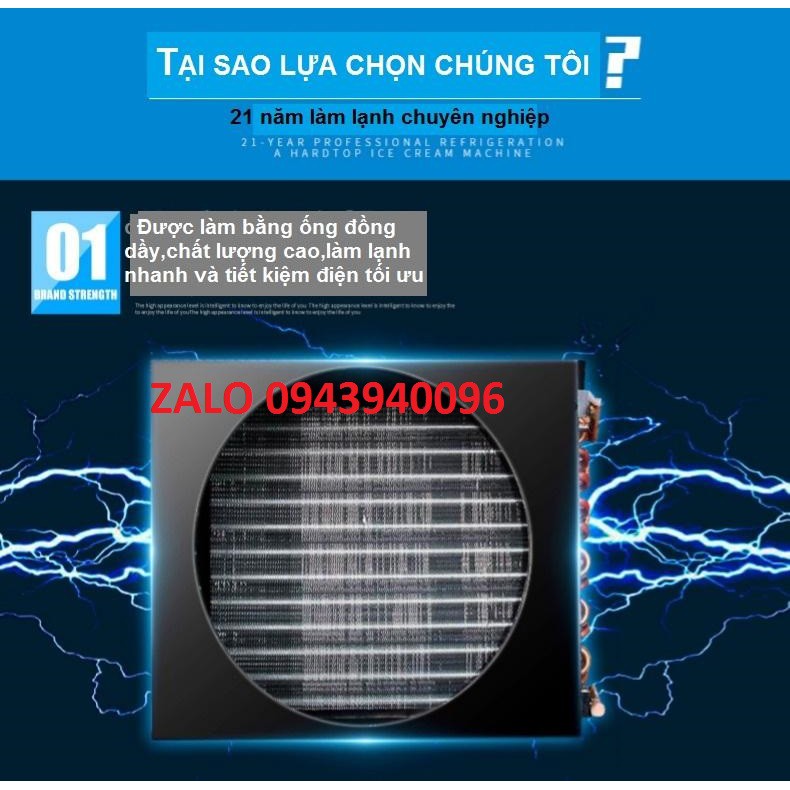 MÁY LÀM KEM CUỘN 2 LỐC LẠNH 2 CHẢO CAO CẤP GIÁ RẺ