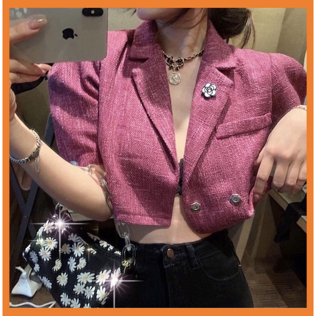 [Sẵn Hàng]♥️Áo Khoác Vest Ngắn 2 Màu(ảnh thật)Size S-&gt;XL