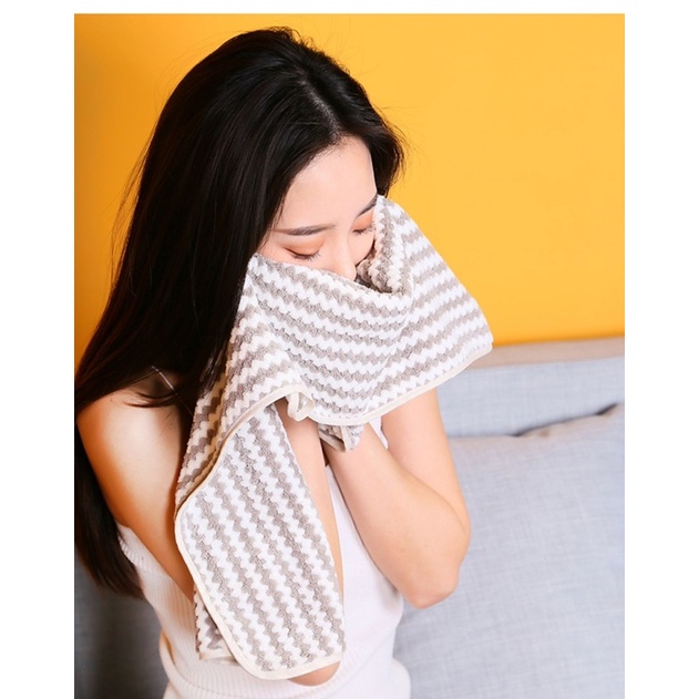 Khăn  Mặt Lông Cừu Xuất Hàn Quốc 51cm*30Cm Siêu Thấm Hút