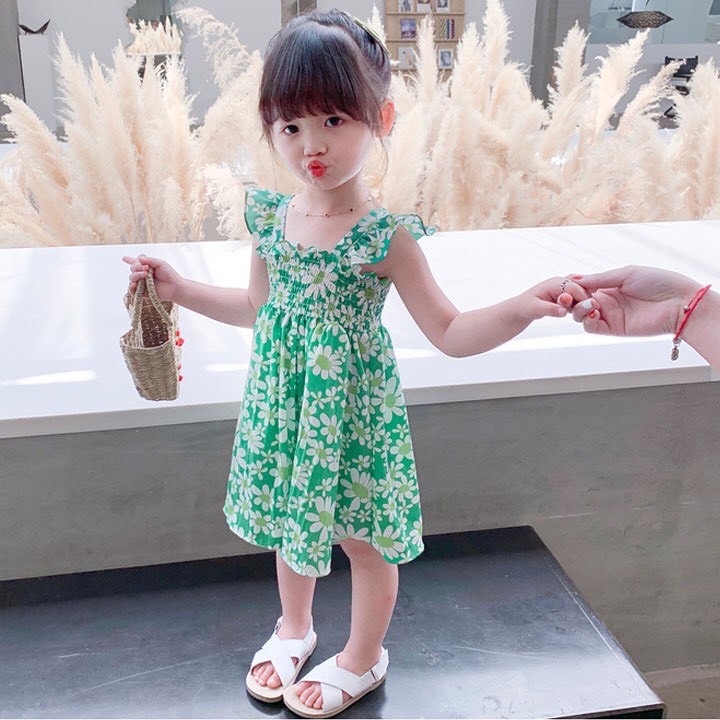 Váy Hoa Nhí dễ thương cho bé gái