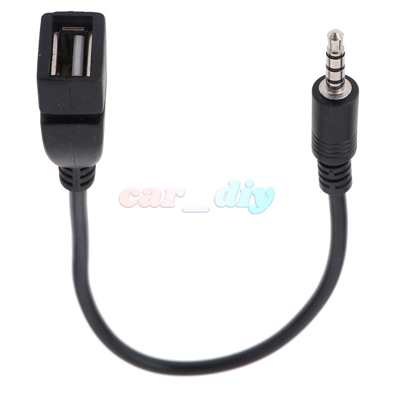 Dây Cáp Âm Thanh AUX 3.5mm Màu Đen Chuyên Dụng Cho Xe Hơi