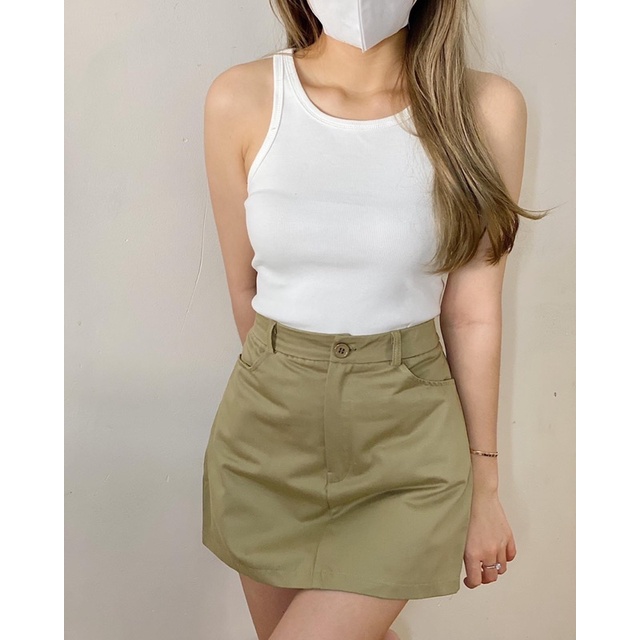 CHÂN VÁY kaki dáng A chất dày dặn, form đẹp, có lót quần | BigBuy360 - bigbuy360.vn