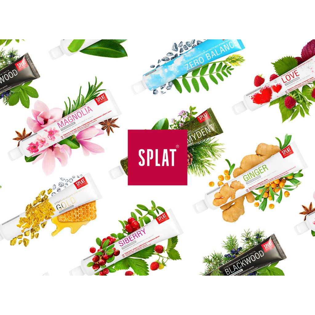 Kem đánh răng SPLAT Nga, hàng nhập khẩu chính hãng 100% thành phần tự nhiên, tuyệt đối an toàn